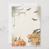 Spooky Ghost Halloween-Party Einladung (Rückseite)