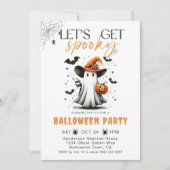 Spooky Ghost Halloween-Party Einladung (Vorderseite)