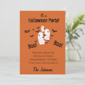 Spooky Ghost Halloween-Party Einladungen (Stehend Vorderseite)