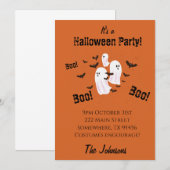 Spooky Ghost Halloween-Party Einladungen (Vorne/Hinten)