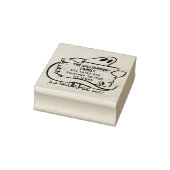 Spooky Ghost Halloween Rücksendeadresse Gummistempel (Stempel)