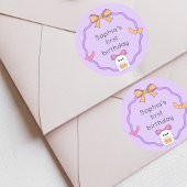 Spooky Ghost Halloween Runder Aufkleber