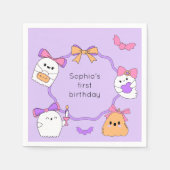 Spooky Ghost Halloween Serviette (Vorderseite)