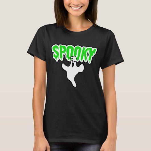 Spooky Ghost Halloween T-Shirt (Vorderseite)