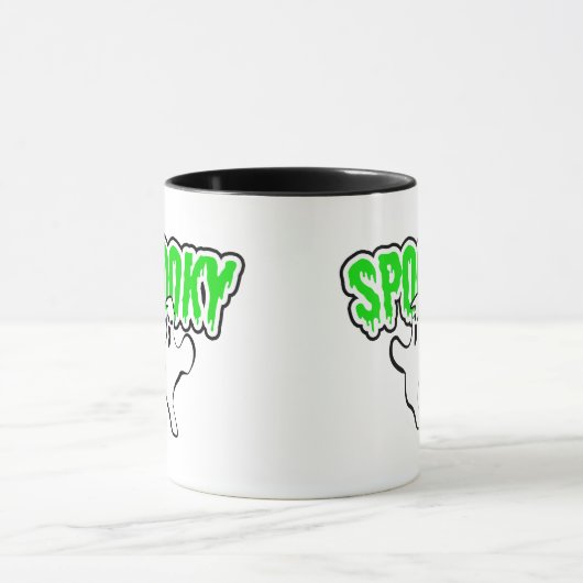 Spooky Ghost Halloween Tasse (Zentrum)