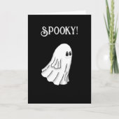 Spooky Ghost Happy Halloween Card Einladung (Vorderseite)