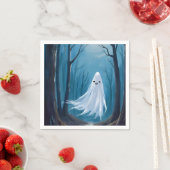 Spooky Ghost | Happy Halloween Party Serviette (Beispiel)