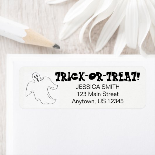 Spooky Ghost Happy Halloween Trick oder Treat Cust (Insitu)
