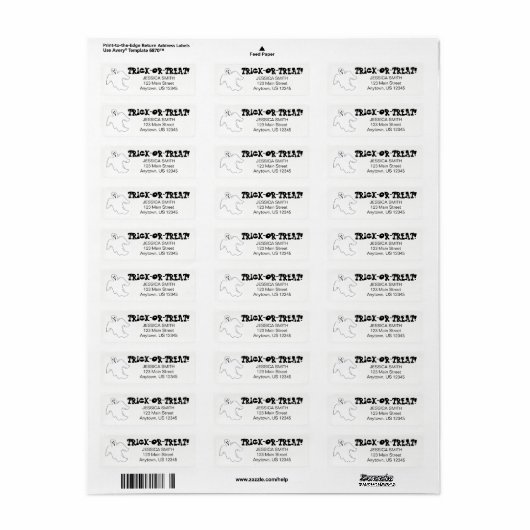 Spooky Ghost Happy Halloween Trick oder Treat Cust (Vorne)