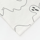 Spooky Ghost Happy Halloween Trick oder Treat Prin Fleecedecke (Ecke)