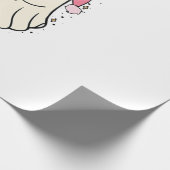 Spooky Ghost Holing ein Lebkuchen Weihnachten Geschenkpapier (Ecke)