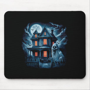 Spooky Ghost House Dark Horror Halloween Kostüm Mousepad
