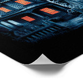 Spooky Ghost House Dark Horror Halloween Kostüm Poster (Ecke)