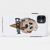 Spooky Ghost Ice Cream "I CSCREAM" Case-Mate iPhone Hülle (Rückseite (Horizontal))