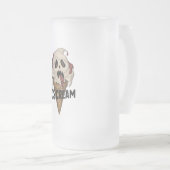Spooky Ghost Ice Cream "I CSCREAM" Mattglas Bierglas (VorderseiteRechts)