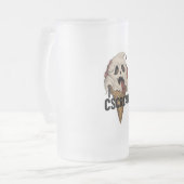 Spooky Ghost Ice Cream "I CSCREAM" Mattglas Bierglas (Vorderseite Links)