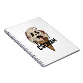 Spooky Ghost Ice Cream "I CSCREAM" Notizblock (Rechte Seite)