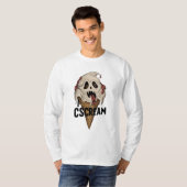 Spooky Ghost Ice Cream "I CSCREAM" T-Shirt (Vorne ganz)