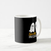 Spooky Ghost Inequalties Funny Halloween Math Tee Kaffeetasse (VorderseiteRechts)