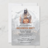 Spooky Ghost Jack-O-Lanterns Halloween-Party Einladung (Vorderseite)