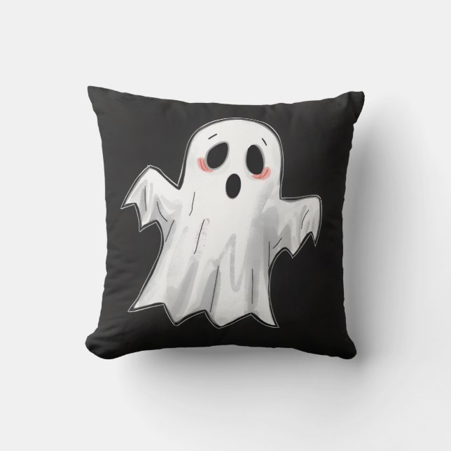 Spooky Ghost Kissen (Vorderseite)