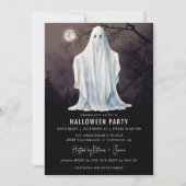 Spooky Ghost | Klassisches Halloween-Party aller A Einladung (Vorderseite)