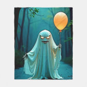 Spooky Ghost mit Eerie Balloon Fleecedecke (Vorderseite)