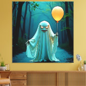 Spooky Ghost mit Eerie Balloon Leinwanddruck (Insitu (Wohnzimmer))