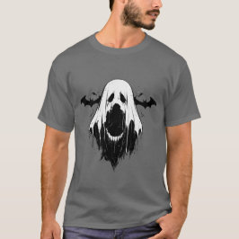Spooky Ghost mit Fledermäusen T-Shirt