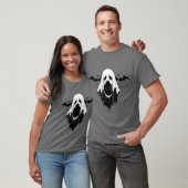 Spooky Ghost mit Fledermäusen T-Shirt (Unisex)