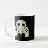 Spooky Ghost Mummy Gaming Controller Halloween Spi Kaffeetasse (Links)