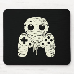 Spooky Ghost Mummy Gaming Controller Halloween Spi Mousepad