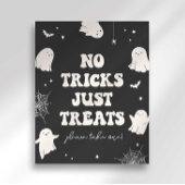 Spooky Ghost No Tricks Nur Leckereien Halloween-Ze Poster