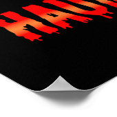 Spooky Ghost on Fiery Sky Spuk House Welcome Po Poster (Ecke)