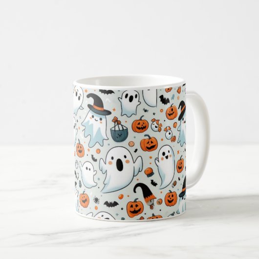 Spooky Ghost Party Tasse (VorderseiteRechts)