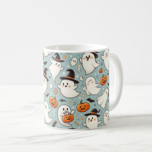 Spooky Ghost Party Tasse (VorderseiteRechts)