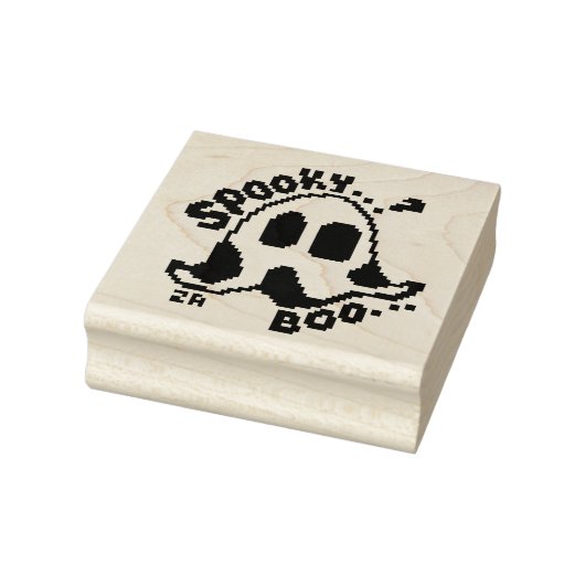 Spooky ghost, Pixelart, Pixel Art  Gummistempel (Stempel)