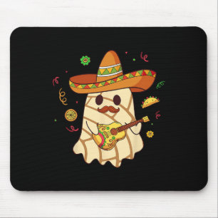 Spooky Ghost Play Gitarre Conchas Pan Dulce Hallow Mousepad