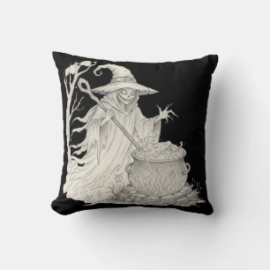 Spooky Ghost Pott Rührend Halloween-T - Shirt Kissen