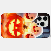 Spooky Ghost Pumpkin Party Glow Case-Mate iPhone Hülle (Rückseite (Horizontal))