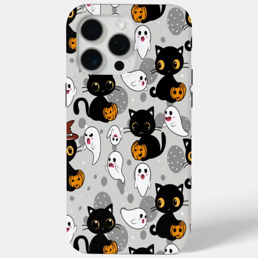 Spooky Ghost Pumpkin Paws Case-Mate iPhone Hülle (Rückseite)