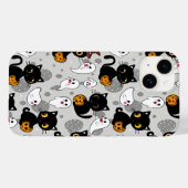 Spooky Ghost Pumpkin Paws Case-Mate iPhone Hülle (Rückseite (Horizontal))