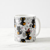 Spooky Ghost Pumpkin Paws Kaffeetasse (VorderseiteRechts)