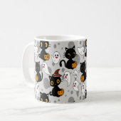 Spooky Ghost Pumpkin Paws Kaffeetasse (Vorderseite Links)