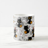 Spooky Ghost Pumpkin Paws Kaffeetasse (Mittel)