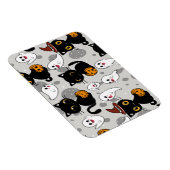 Spooky Ghost Pumpkin Paws Magnet (Rechte Seite)