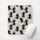 Spooky Ghost Pumpkin Paws Mousepad (Mit Mouse)