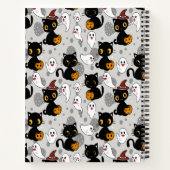 Spooky Ghost Pumpkin Paws Notizblock (Rückseite)