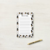 Spooky Ghost Pumpkin Paws Post-it Klebezettel (Auf Schreibtisch)