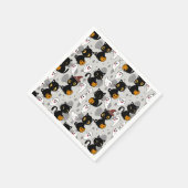 Spooky Ghost Pumpkin Paws Serviette (Ecke)